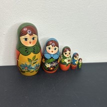 Vintage Russian Nesting dolls 5 piece Russian Matpewka Mecthar - £23.68 GBP