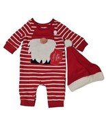Holiday Time Santa Gnome Red/White Holiday Critter Romper Set Baby Size ... - £10.16 GBP
