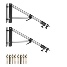 Neewer 2-Pack Wall Mounting Triangle Boom Arm for Photography Strobe Lig... - £162.26 GBP