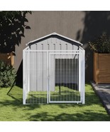 vidaXL Dog House Light Grey Galvanized Steel 46.1 x 79.1 x 48.4 in - $9,977.29 MXN