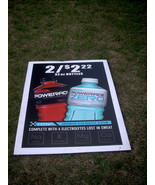 Large Corrugated Plastic Powerade and Powerade Zero Advertisement Sign 2011 - £19.66 GBP