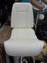 Premium Quality POMPANETTE MURRAY BROS Helm Chair CUSHIONS Yachts, Ivory... - $296.99