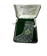 WATERFORD CHRISTMAS MEMORIES HOLIDAY CRYSTAL STOCKING ORNAMENT 1992 VINTAGE - $20.00