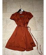 Urban Outfitters Polyester Satin Wrap Dress Size XS-TP with Cotton Linin... - $33.92 CAD