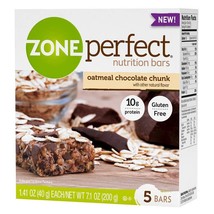 Zone Perfect Nutrition Bars, Oatmeal Chocolate Chunk, 1.41-Ounce, 5 Count - $22.99