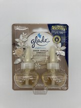 Glade Plugins Refills 2-Pack Scented Oil Sheer Vanilla Embrace Air Freshener Nib - £6.16 GBP