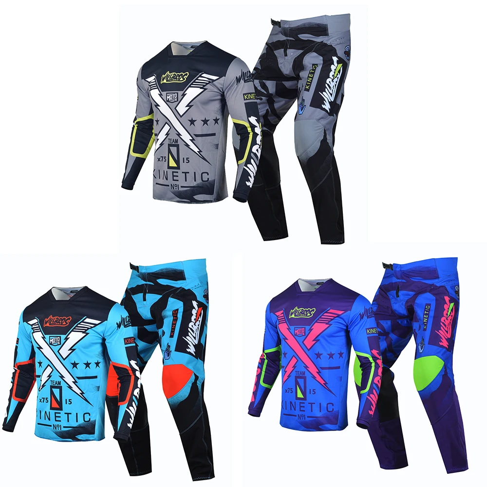 Willbros Motocross 360 Jersey and Pants Gear Set MX Motor Combo Outfit MTB DH - £81.87 GBP