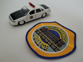 Roadchamps 1:43 Diecast Police Cruiser and Agency Police Patch (Des Moines, IA) - £26.39 GBP