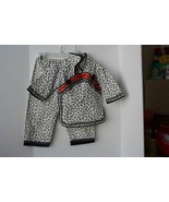 CHINESE Cultural Outfit jacket and pants Toddler Size 4 Navy Blue Off White - £15.56 GBP
