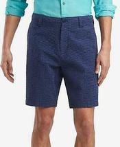 Tommy Hilfiger Mens Jerry Navy Checkered Casual Khaki, Chino Shorts Size... - $44.00
