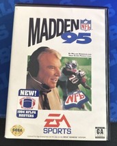 Madden NFL 95 Sega Genesis Complete CIB w/ Manual &amp; Team Profile Foldout - £9.74 GBP