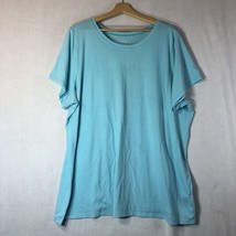 Torrid Size 4 Light Turquoise Knit Tee Shirt Classic Fit Cotton Blend - £19.77 GBP