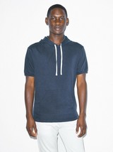 American Apparel Unisex French Terry Garment-Dyed Short Sleeve Hoodie X-Small - £5.30 GBP