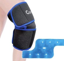  Knee Ice Pack Wrap for Injuries Reusable Gel Cold Pack Wrap Around Knee - £15.49 GBP