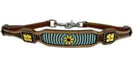 Showman Leather Wither Strap w/ Beaded Inlay Sunflower - $149.00