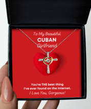 Cuban Girlfriend Necklace Birthday Gifts - Cross Pendant Jewelry Present From  - £39.80 GBP