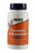 NOW Foods - Turmeric & Bromelain Joint Health - 90 Vegetarian Capsules - $24.49