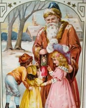 Santa Claus Father Christmas Postcard 1907 Tuck Victorian Children Puppet 102 - £36.26 GBP