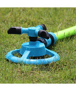 360Auto Yard Garden Sprinkler Watering Grass Lawn Rotary Nozzle Rotating... - £15.74 GBP