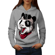 Wellcoda Panda Pirate Evil Animal Womens Hoodie,  Casual Hooded Sweatshirt - £28.99 GBP