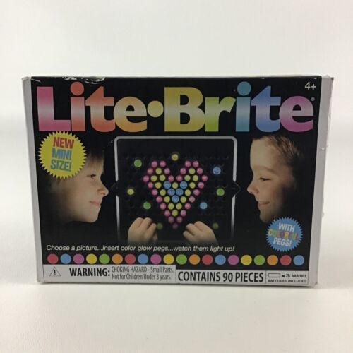 Lite Brite Mini Size Create Pictures With Light Colorful Pegs 2021 Hasbro New - $24.70