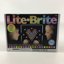 Lite Brite Mini Size Create Pictures With Light Colorful Pegs 2021 Hasbr... - $24.70