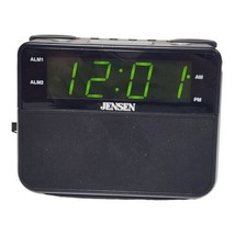 Jensen JCR-255 AM/FM Dual Alarm Auto Time Set Clock Radio Discontinued M... - $18.49