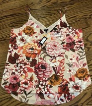 New Express Women’s Floral Sleeveless Blouse Tank Size Large Nwt - £26.83 GBP