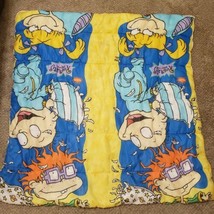 Vintage Nickelodeon Rugrats Sleeping Bag Tommy Chuckie Angelica Yellow Blue Red - $20.44