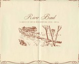 River Bend Placemat 2 1/2 Miles N E of Cary on Rawson Bridge Road Cary I... - £22.10 GBP