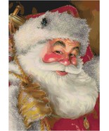 Christmas Santa Claus with Golden Gloves/ Cross Stitch patterns PDF/ San... - $5.00