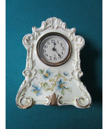 BLANCHE TRAVEL CLOC 6&quot; WIND UP CERAMIC HAND PAINTED VINTAGE RARE - $52.94 CAD
