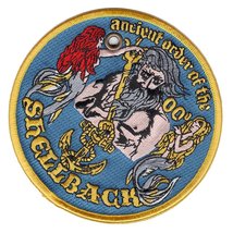 Ancient Order of the Shellback Christmas Ornament double sided Patch - Veteran O - £17.56 GBP