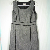 Merona Gray Professional Dress Black Trim Detail - £19.31 GBP