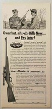 1957 Print Ad Marlin 56 Levermatic .22 Lever Action Rifles New York,NY - £10.87 GBP