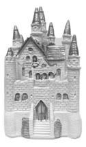 4 1/2&quot; White and Silver Castle Cake Top Centerpiece,Birthday Wedding Sweet 16  - £19.22 GBP