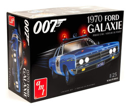 AMT James Bond 007 1970 Ford Galaxie Police Car I 1:25 Scale Model Kit NIB - $24.88