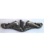 Submarine Dolphin Pewter (Large 2-3/4&quot;) US Navy Military Hat Pin 16086 F... - $12.98
