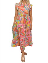 Karlie geo tier maxi dress in Multi Color - size S - £66.35 GBP