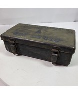 Army First Aid For Gas Casualties Only Metal Box EMPTY 9x5x3 Inch - $1,235.44 MXN