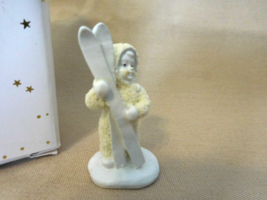 Snowbabies Dept 56  Pewter Miniatures “Lets Go Skiing” 7636-8 - £7.80 GBP
