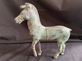Antico Bronzo Statua Cavallo. Speciale Articolo Con Bella Patina. Cina? - £332.32 GBP