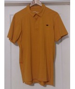 Arc&#39;teryx Men’s Large Short Sleeve Relaxed Fit  Mustard Polo Shirt - $54.17 CAD