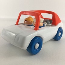 Little Tikes Toddle Tots Family Car Push Along Vehicle Figures Vintage Toy 80s - £46.47 GBP