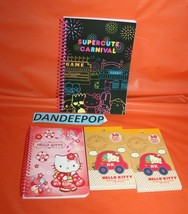 4 Hello Kitty Assorted Note Pad And Supercute Carnival Journal Book - £19.37 GBP
