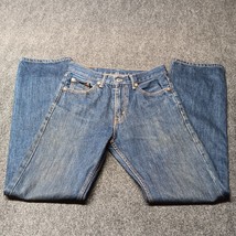 Levis 505 Jeans Men 30x34 Blue Straight Regular Fit Denim Pants Casual - £17.95 GBP