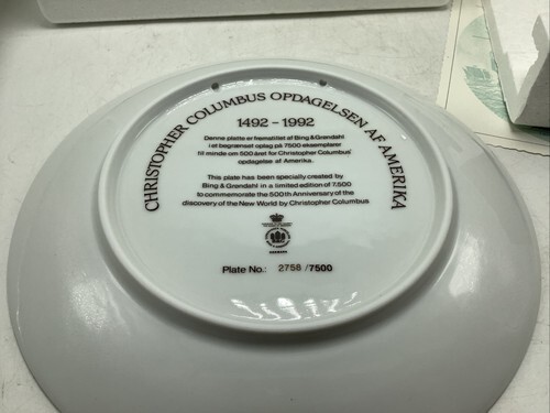 1992 B&G Copenhagen Christopher Columbus 500th Anniversary Lim Ed #2748 MINT! Item image 8