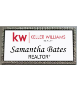 KELLER WILLIAMS REALTY BLING CRYSTAL PERSONALIZED NAME BADGE W/ PIN FASTENER - $27.99