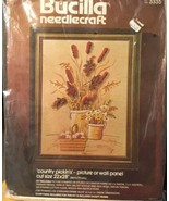 Vtg Bucilla Needlecraft Kit #3335 Country Pickin’s 22x28 - £15.45 GBP