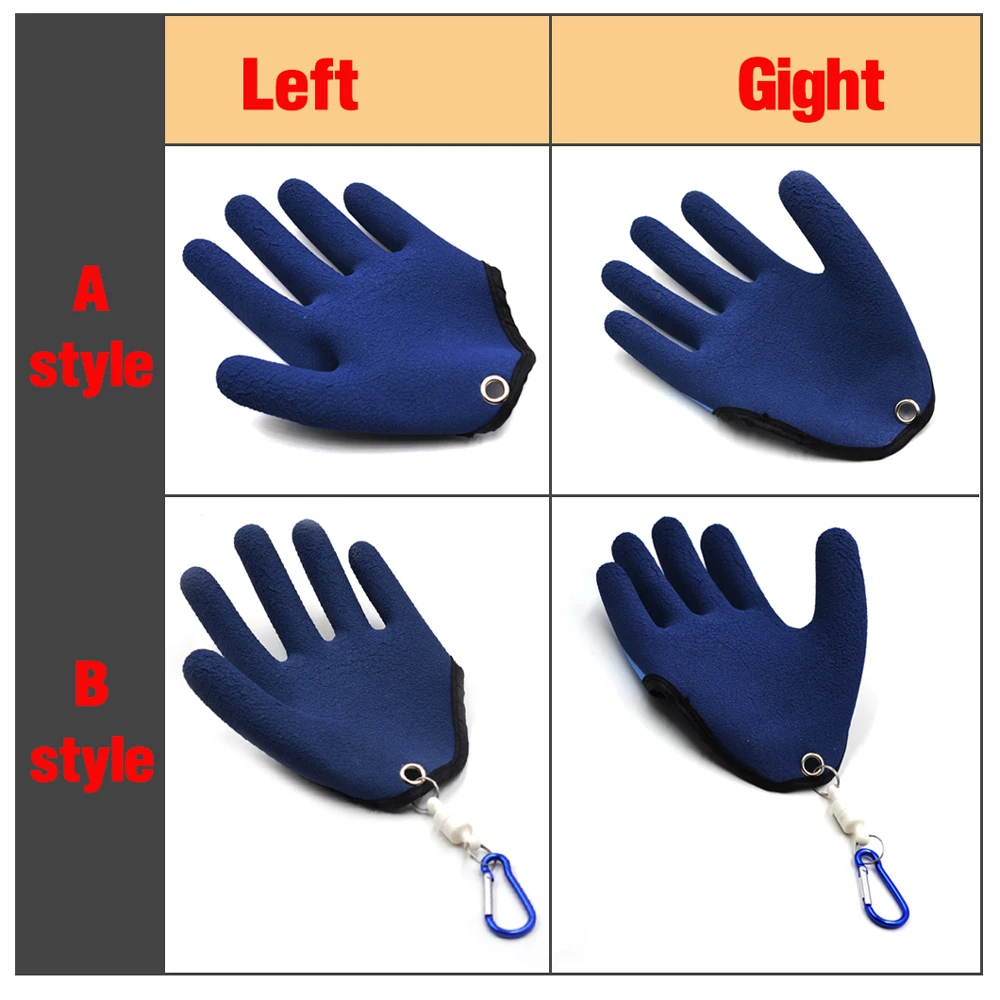 Sporting MNFT 1Pcs Magnetic Anti-slip Fishing Gloves Fisherman Protect Hand Hand - £23.90 GBP